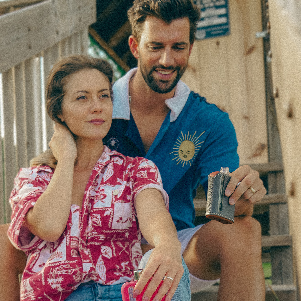 Gray &amp; Brown Leather Single Shot 100mL Glass for whiskey