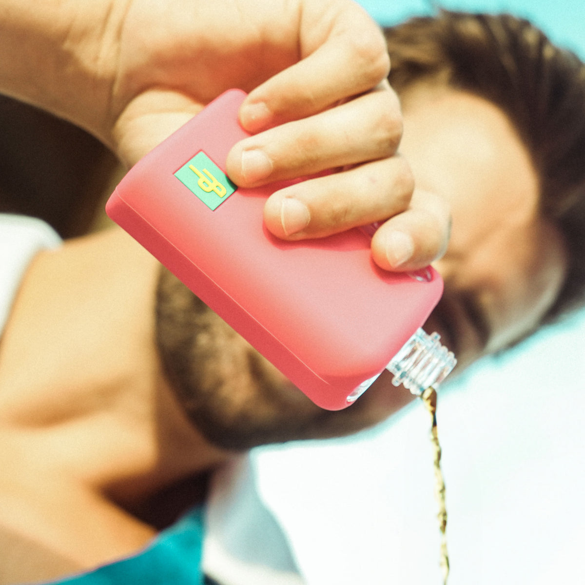 Cool Pink Silicone Single Shot 100mL Glass for whiskey