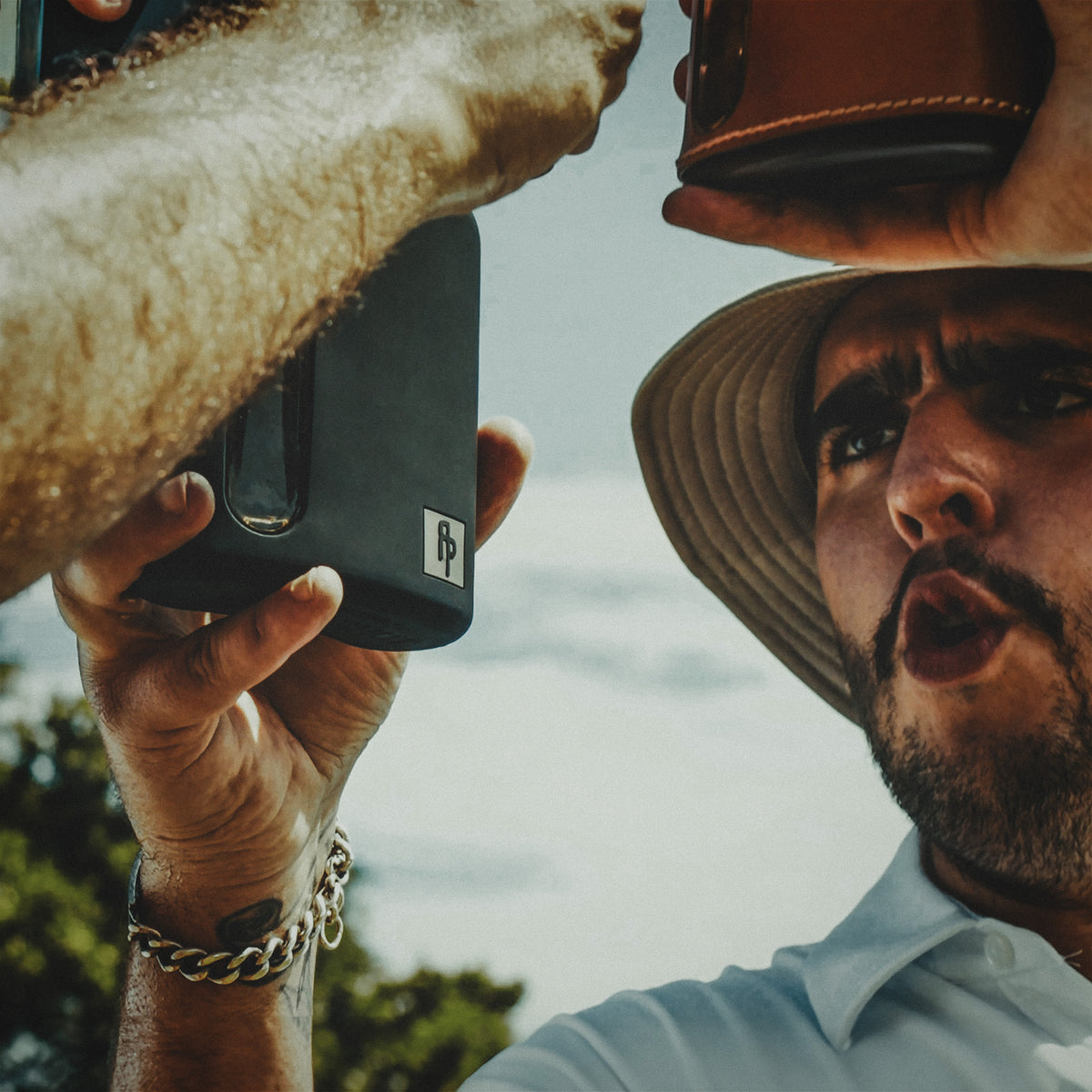 Black Silicone Double Shot 240mL Glass Flask drinking