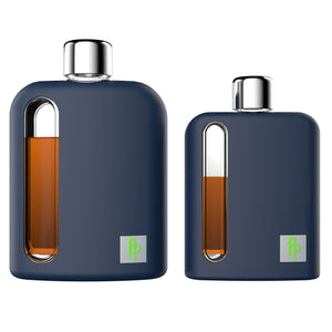 Seabird Blue Silicone Glass Flask Gift Set (Single Shot 100ml + Double Shot 240ml)