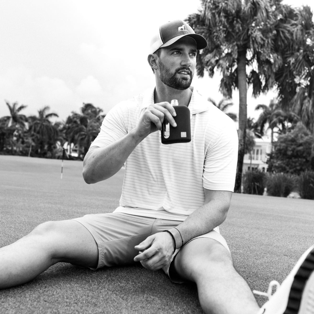 Seabird Blue Silicone Single 100mL and Double Shot 240mL Glass Flask Gift Set for golfing