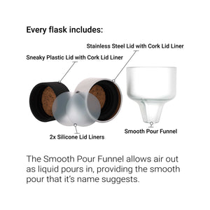 Lone Star Gray Silicone Glass Flask Gift Set (Single Shot 100ml + Double Shot 240ml)