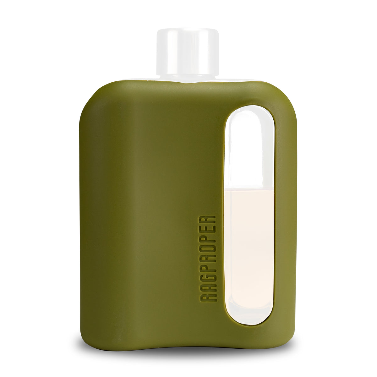 Military Green Silicone Sleeve for Double Shot 240mL back