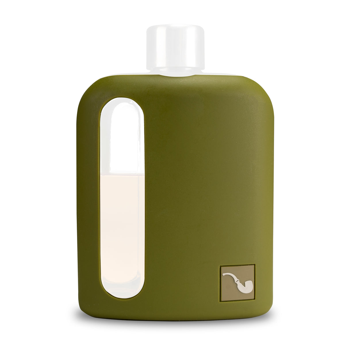 Military Green Silicone Sleeve for Double Shot 240mL front