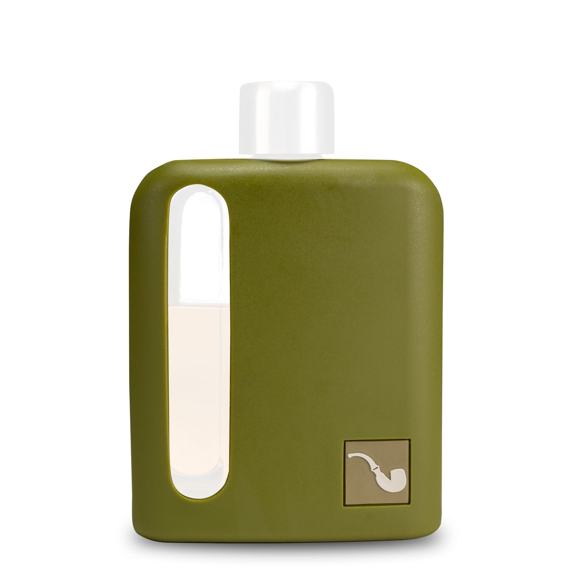 Military Green Silicone Sleeve for Single Shot 100mL front